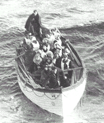 Boat number 6 of Titanic, in morning of the 15...