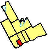 Location of Ajax in Durham Region