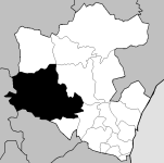 Localização no município de Loures