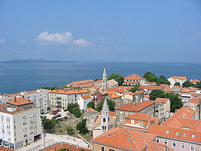 Gezicht op Zadar