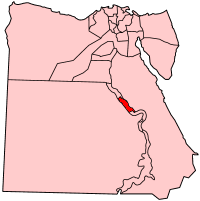 استان سوهاج در نقشه مصر