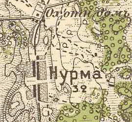 План деревни Нурма. 1913 год