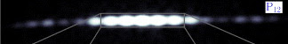 Experimental electron double slit diffraction pattern. Across the middle of the image the intensity alternates from high to low showing interference in the signal from the two slits. From Roger Bach et al 2013 New J. Phys. 15 033018 Figure 3 cropped to top frame.[8]