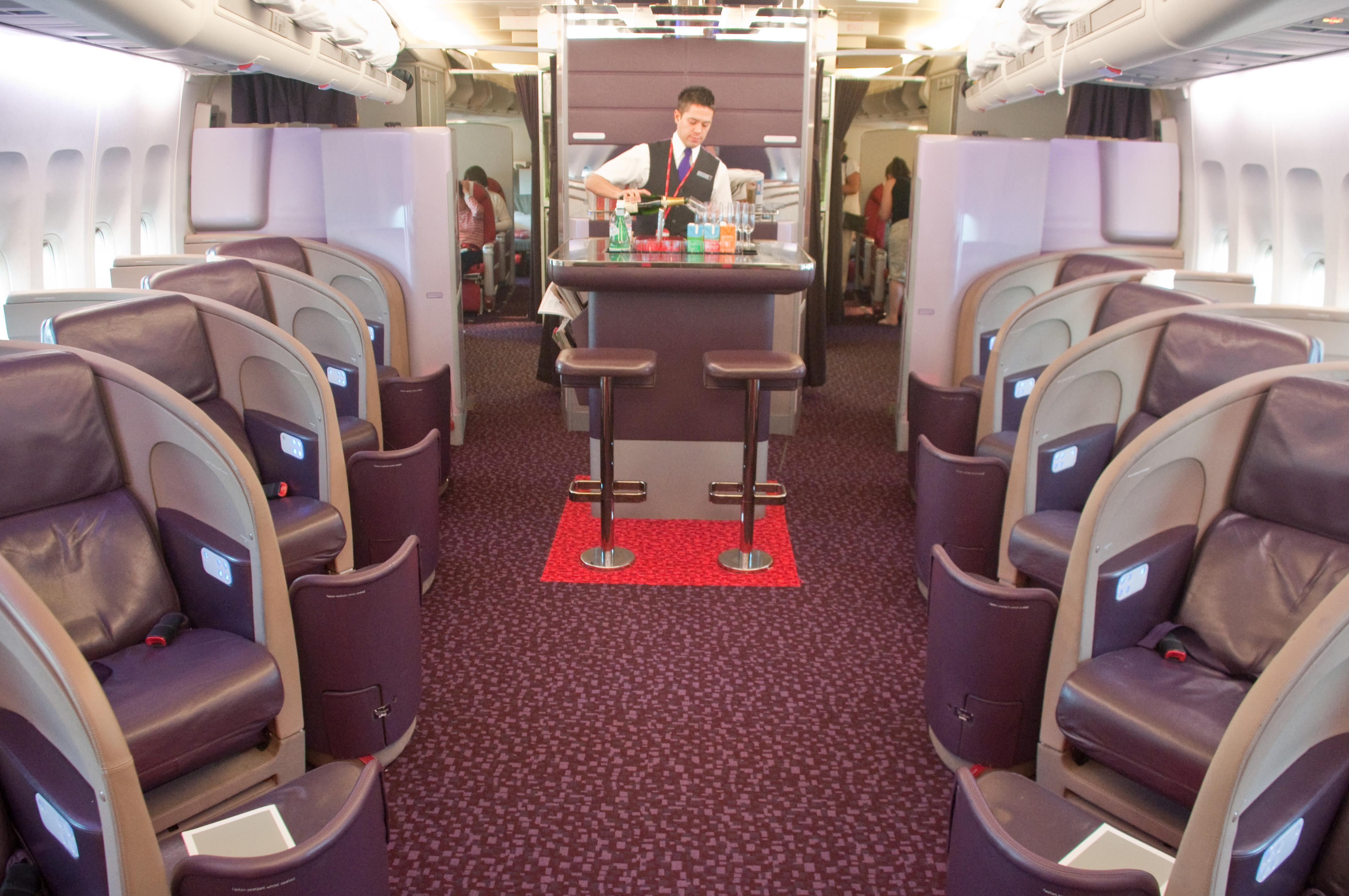 Virgin Atlantic Upper Class VS045 747-400.