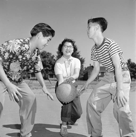 Children Playing Basketball