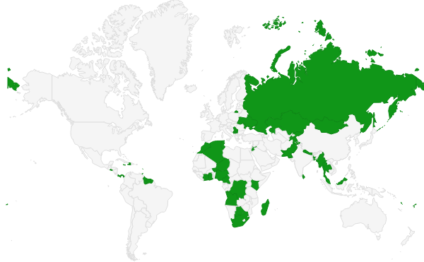 Une cinquième carte montre quels sont les pays pouvant bénéficier d’un accès gratuit pour le moins à Wikipédia en date du mois de janvier 2016