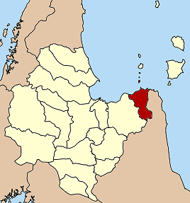 Amplasarea districtului în provincia Surat Thani