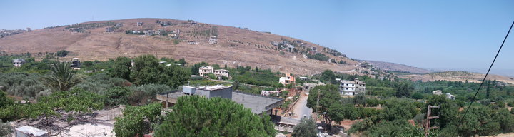 A view of Machta Hammoud from El Ghafari's house