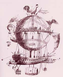 "A fanciful view of future airship trave&...