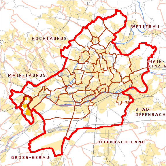 Karte von Sindlingen mit Umgebung (von Michael König)