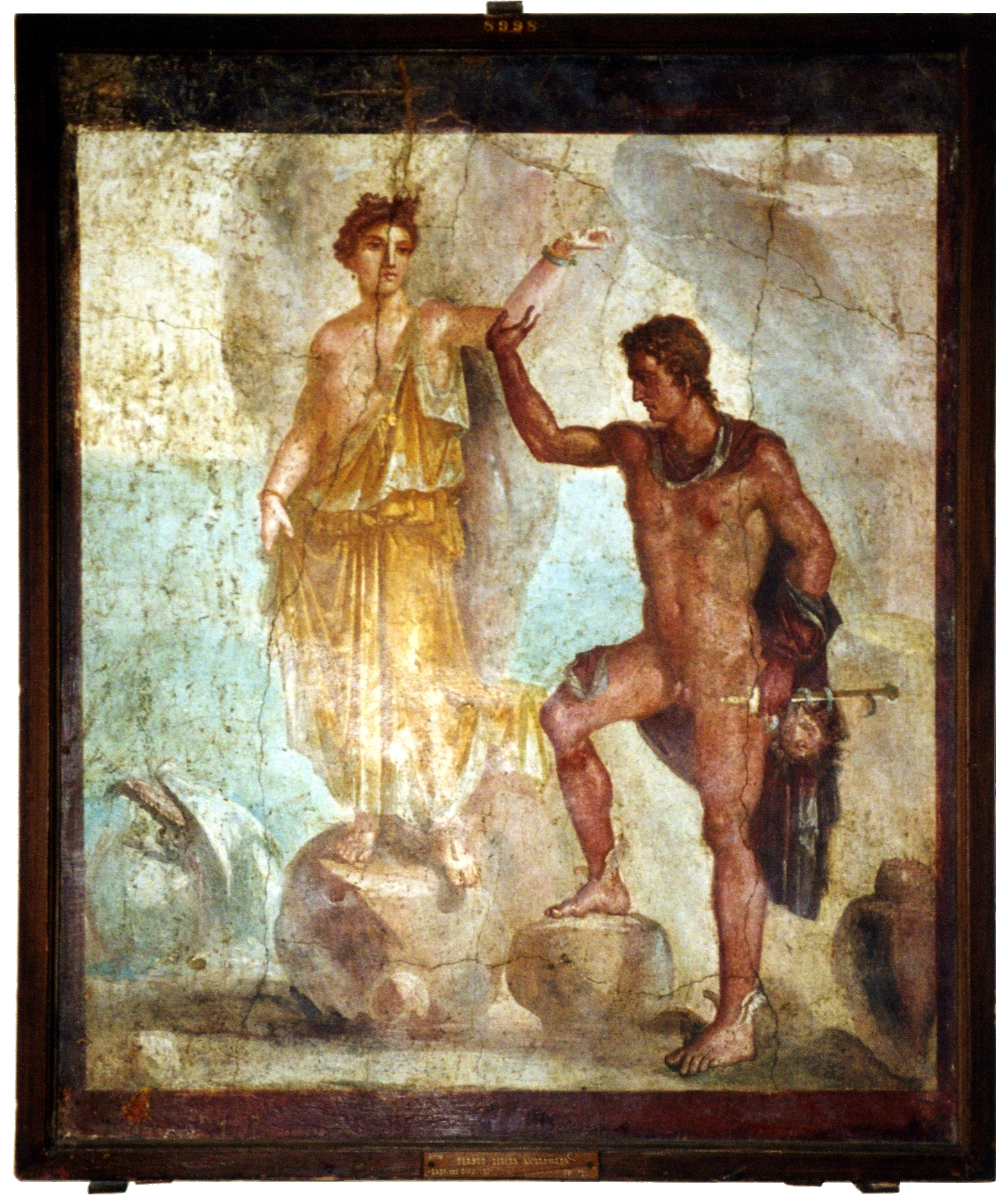 Wall painting from Pompeii found in the "...