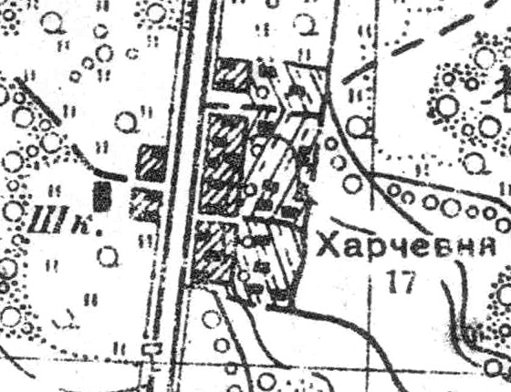 План деревни Поддубье. 1939 год