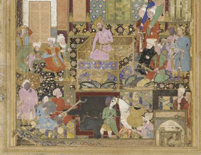 Babur Receives a Courtier, 1589