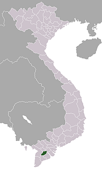 Location of Hậu Giang Province