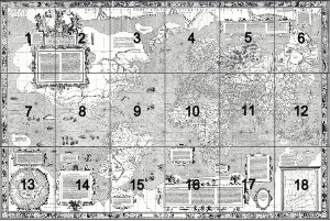 Карта мира Mercator 1569 key.png