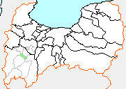 井口村の県内位置図
