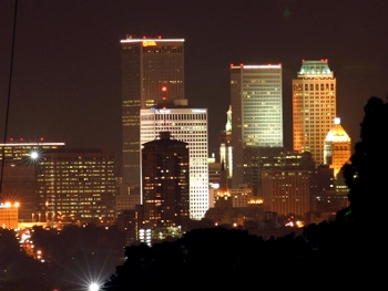 Tulsa by night- from wikimedia commons