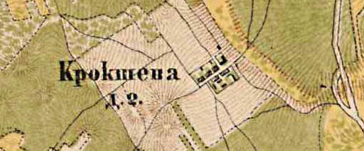 План деревни Крокшево. 1885 год