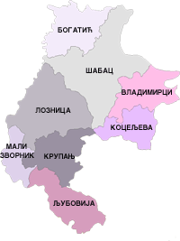 Gradovi i općine u okrugu
