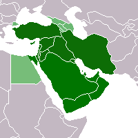 خريطة منطقة الشرق الأدنى.