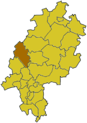 Lokasi Lahn-Dill-Kreises di Hessen