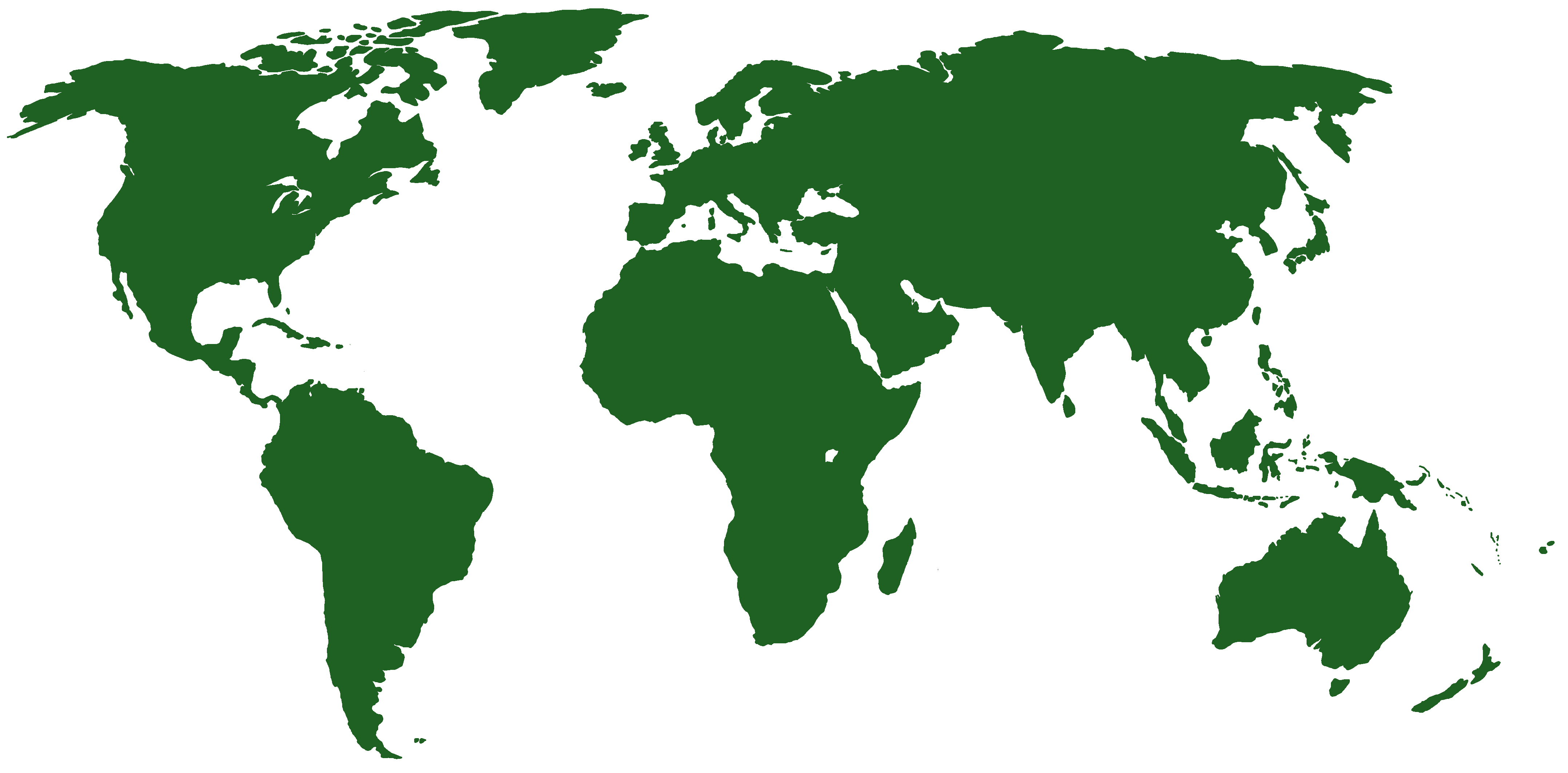 World Map Green