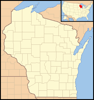 Location map USA Wisconsin