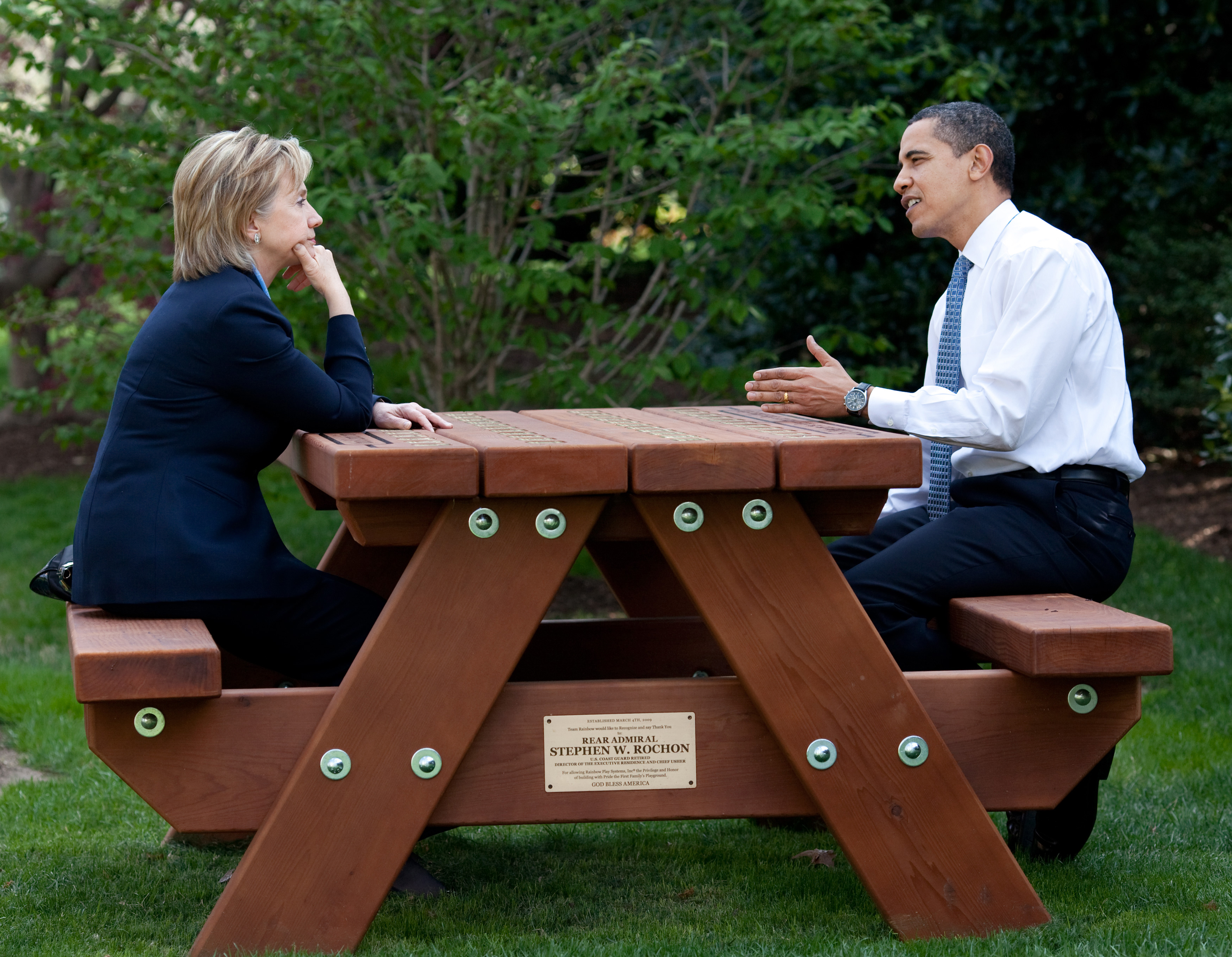 President Obama & Mrs. Clinton