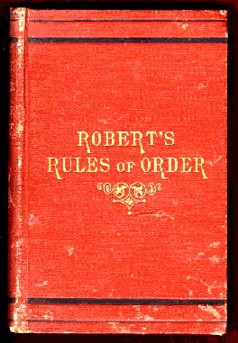 1876 Cover of Robert's Rules of Order