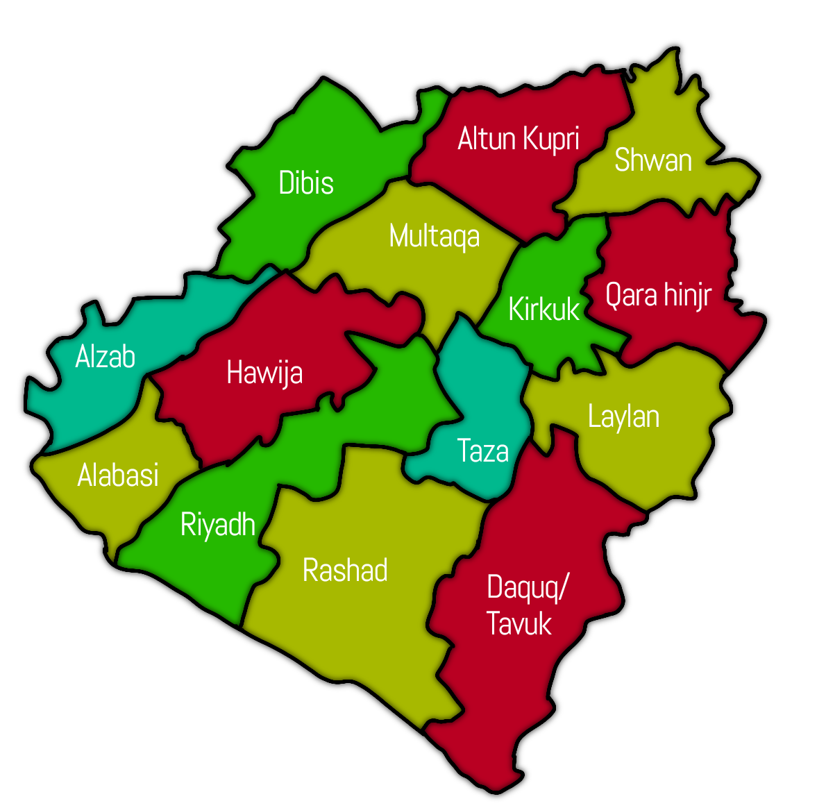 Kirkuk_Subdistrict_map
