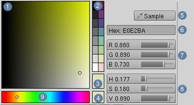 Abbildung 1: Das Farbauswahlwerkzeug [Color Picker]