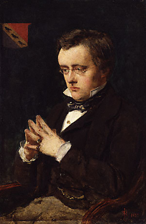 Portrait of Wilkie Collins. Paiting in the Nat...