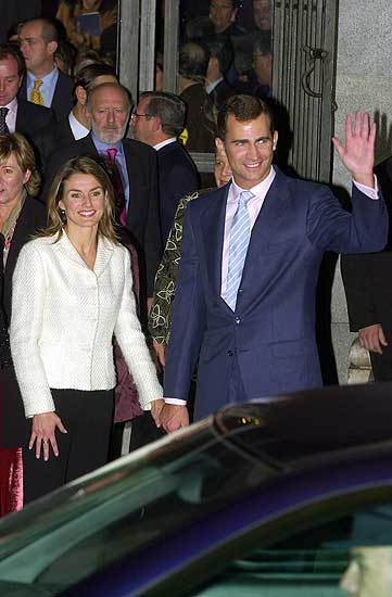 Princess Letizia and Prince Felipe