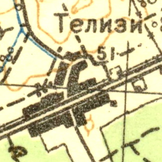 План деревни Телези. 1931 год