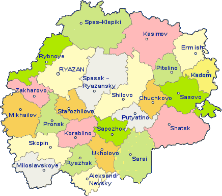 Administrative divisions of Ryazan Oblast