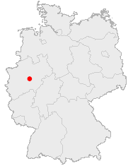 Iserlohn på tyska kartan