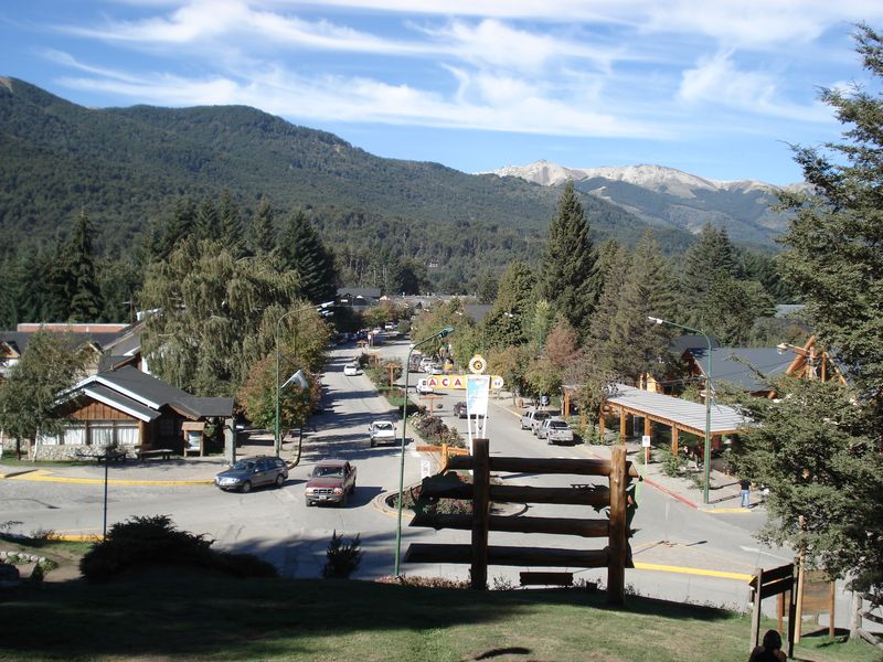 Localidad turística de Villa La Angostura, en la Patagonia de Argentinaa