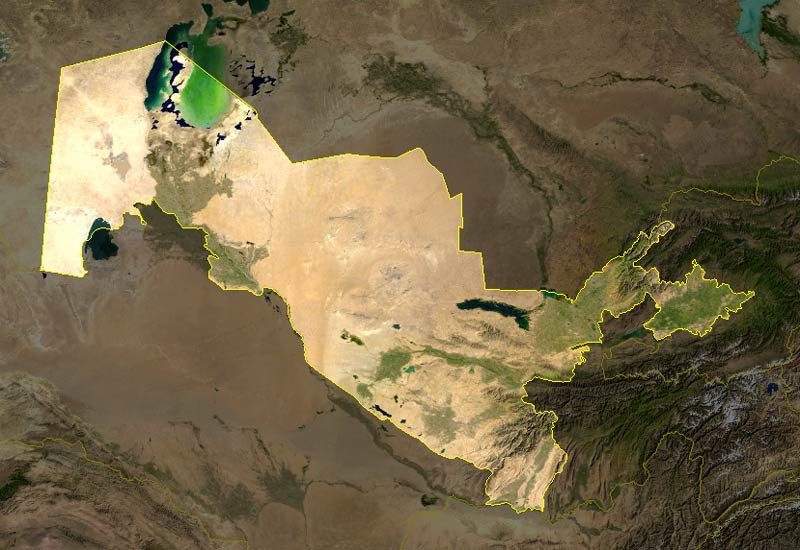 Image:Uzbekistan satellite photo