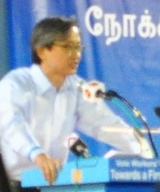 Chen Show Mao at a Workers' Party general election rally, Serangoon Stadium, Singapore - 20110429 (cropped).jpg