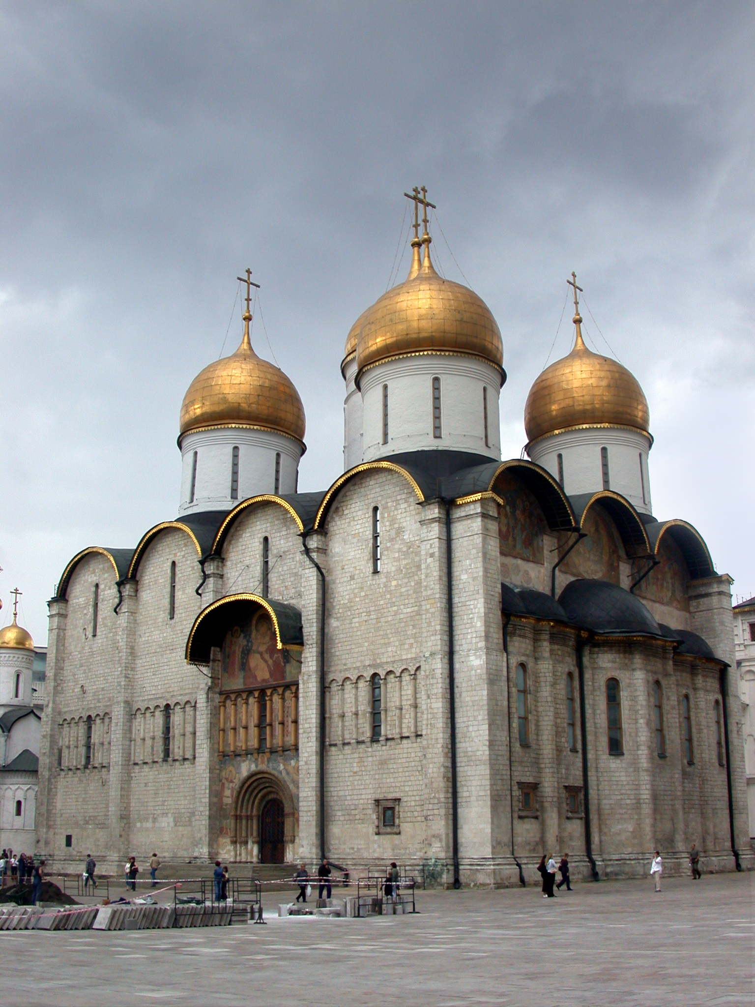 The Dormition Cathedral in the Moscow Kremlin. 