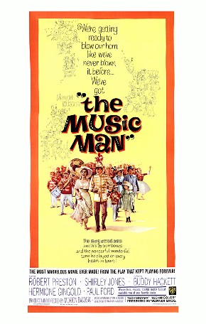 Description de l'image Original movie poster for the film The Music Man 1962.jpg.
