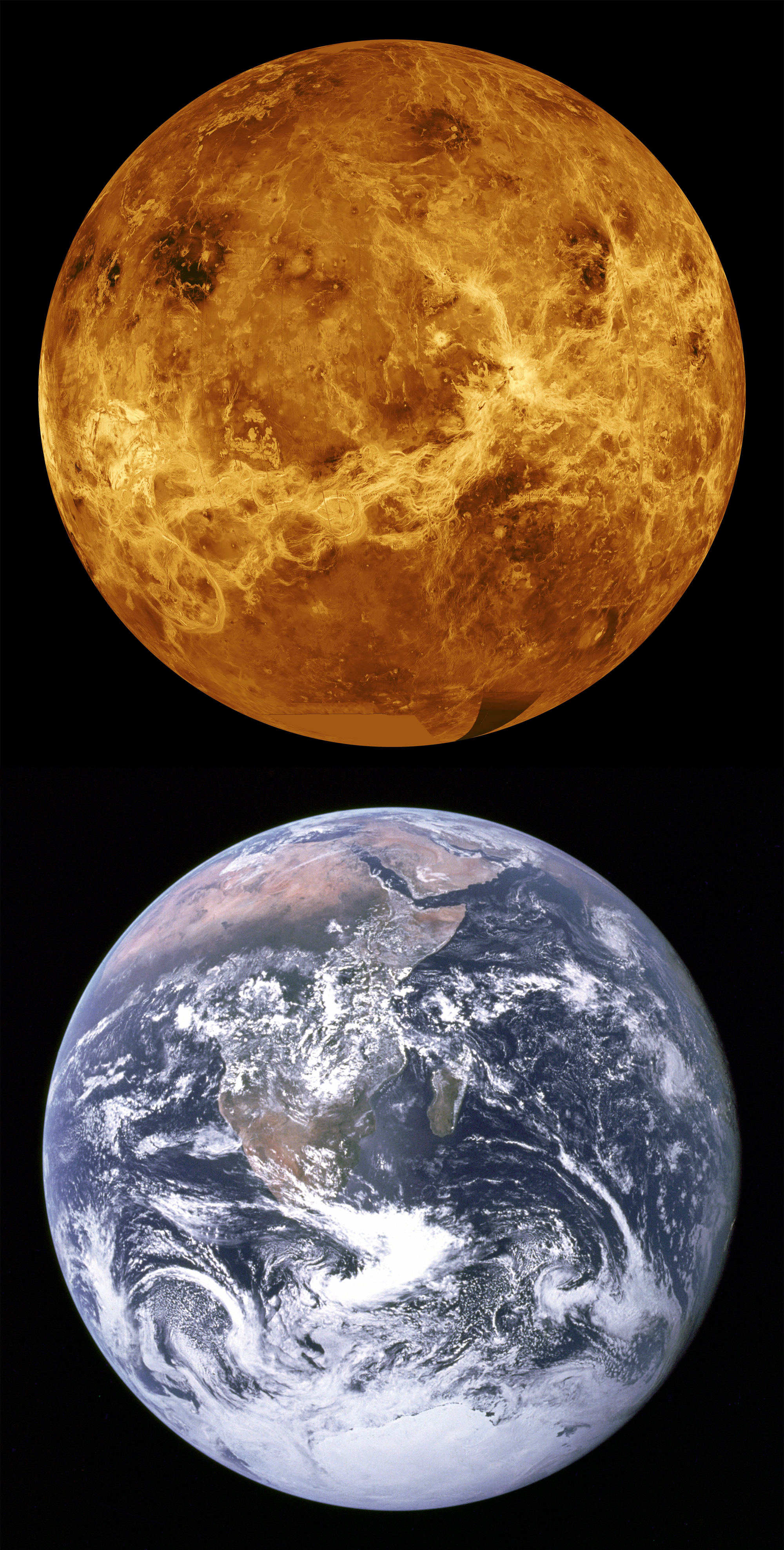 Earth Venus Comparison