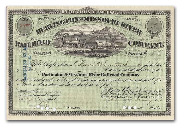 File:Burlington Missouri River Railroad Burlington stock certificate.jpg
