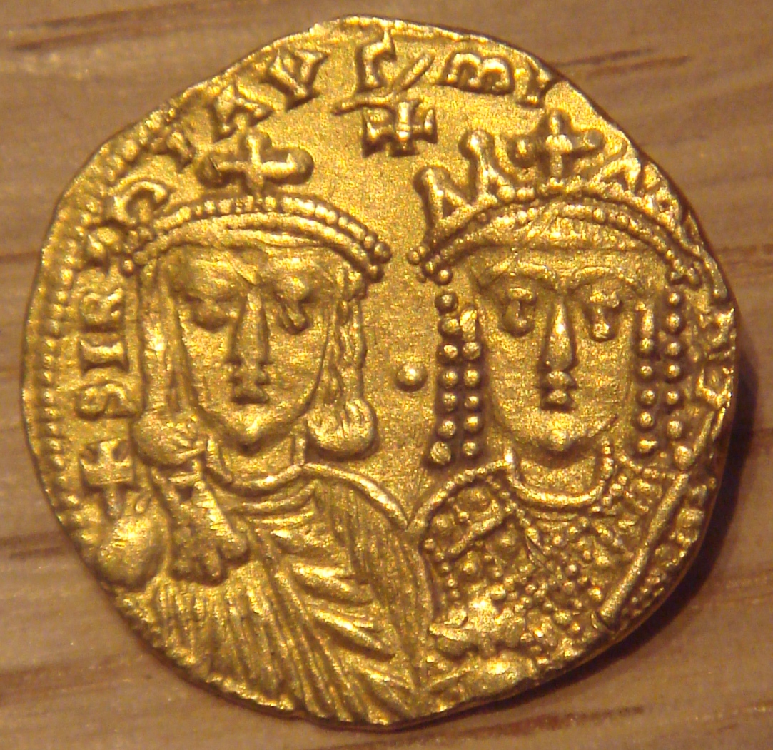 File:Constantine VI and Irene 780 790 gold 4410mg.jpg - Wikimedia Commons