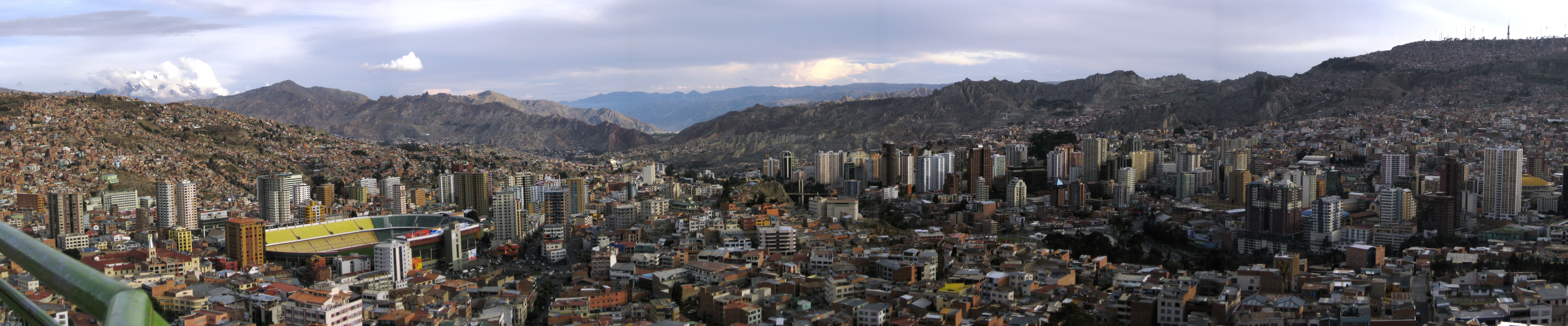 Panoramic view of La Paz