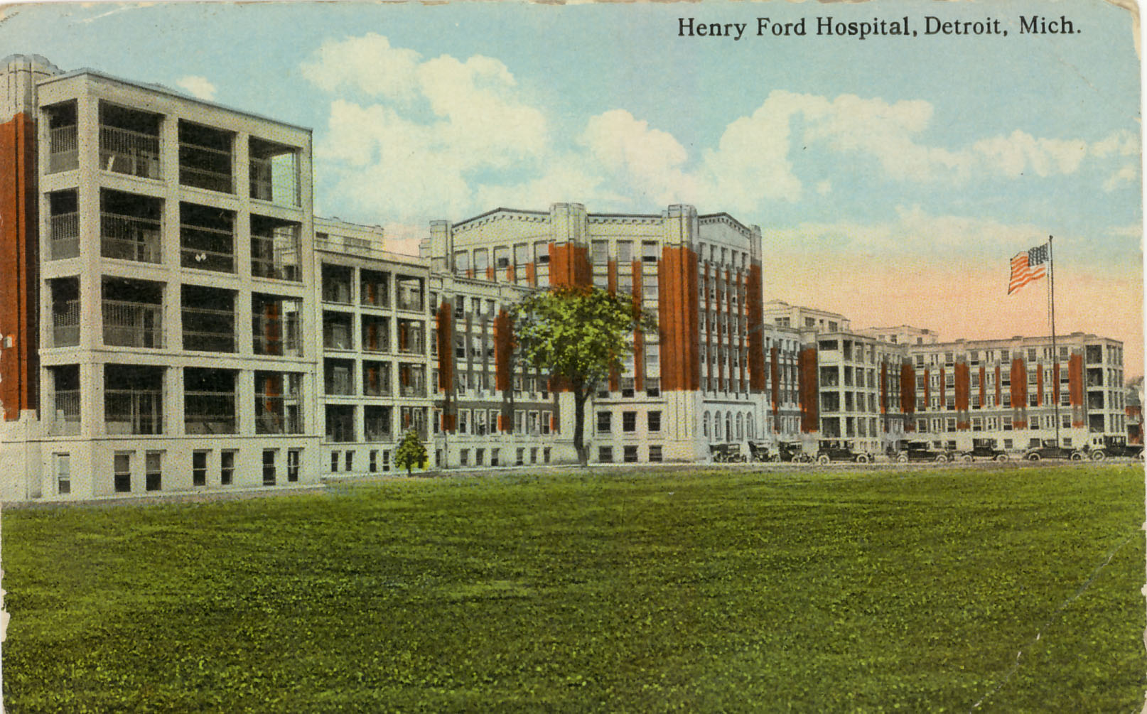 English: Henry Ford Hospital Detroit c. 1920