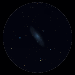 Galassia di Andromeda al binocolo