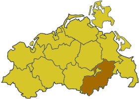 Lokasi Mecklenburg-Strelitz di Mecklenburg-Vorpommern