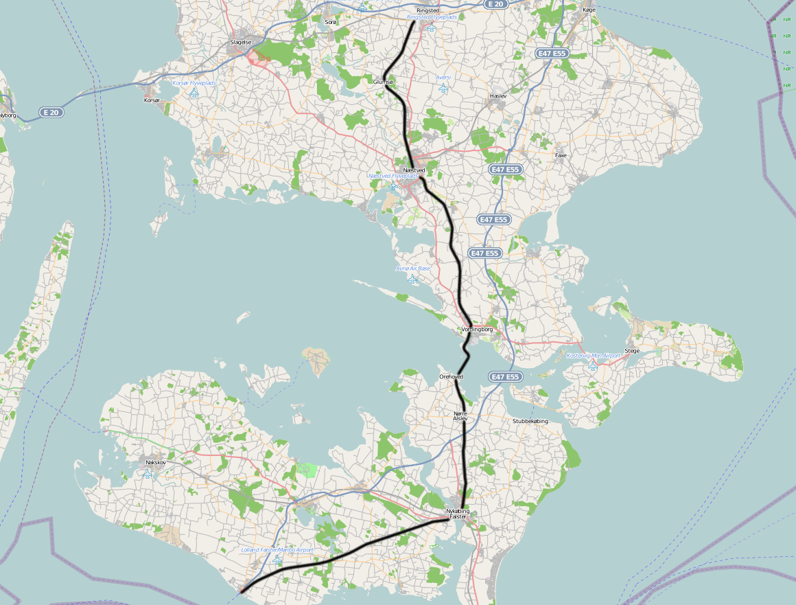 Ringsted - Rødby Færge railway