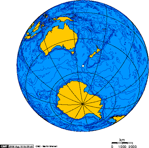 over Macquarie Island